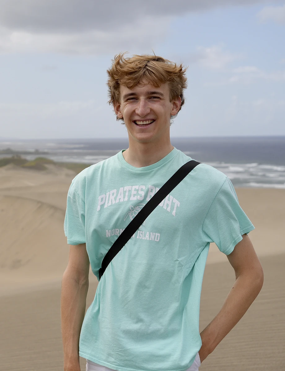 Ruben Cardell in sand dunes